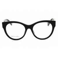 Bvlgari Women's Eyeglasses - Shiny Black Acetate Round Frame | BV50048I TUBOGAS 001 ,