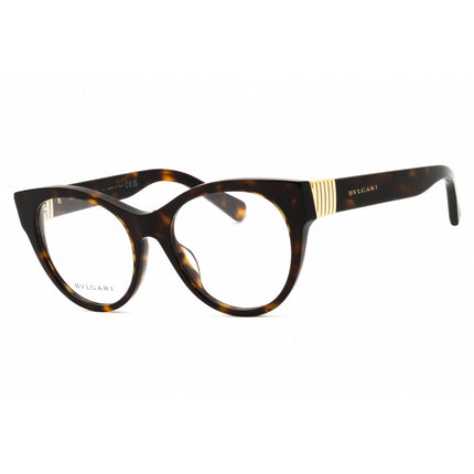 Bvlgari Women's Eyeglasses - Dark Havana Acetate Round Frame | BV50048I TUBOGAS 052 ,