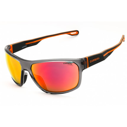 Carrera Men's Sunglasses - Grey/Orange Sport Wraparound Shape Frame | 4018/S 0M9L UZ ,