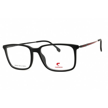 Carrera Men's Eyeglasses - Matte Black/Red Plastic Rectangular Frame | 8897 0BLX 00 ,