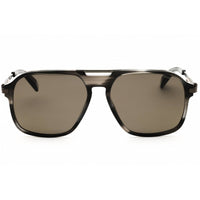 Chopard Men's Sunglasses - Shiny Stripped Grey Acetate Full Rim Frame | SCH347 6X7P ,