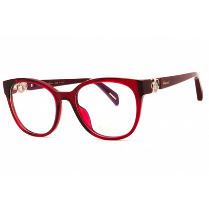 Chopard Women's Eyeglasses - Shiny Dark Burgundy Acetate Round Frame | VCH356S 0954 ,