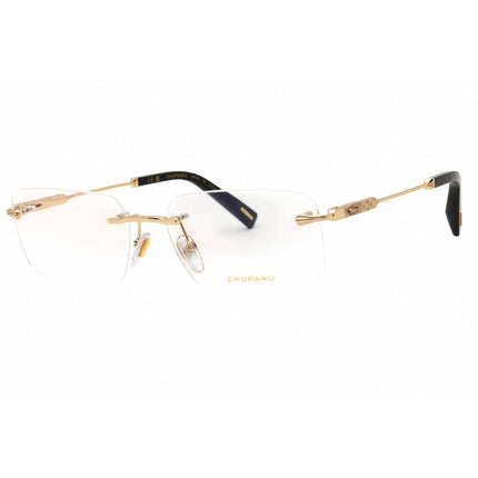 Chopard Men's Eyeglasses - Shiny Rose Gold Metal Rectangular Frame | VCHG57 0300 ,