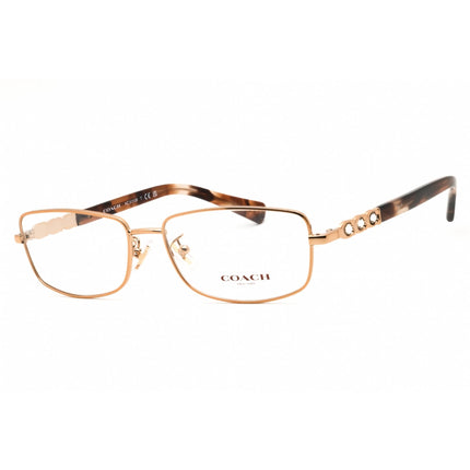 Coach Women's Eyeglasses - Shiny Rose Gold Metal Rectangular Frame | 0HC5110B 9331 ,
