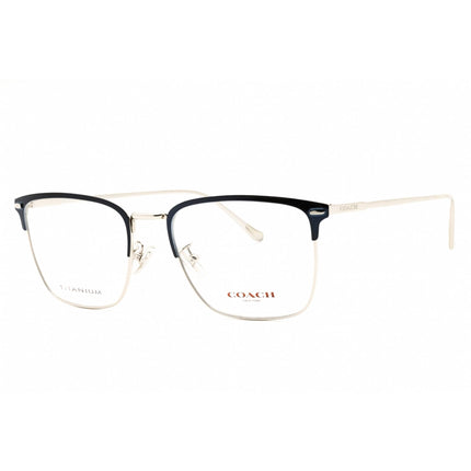 Coach Men's Eyeglasses - Blue/Silver Titanium Rectangular Frame | 0HC5149T 9001 ,