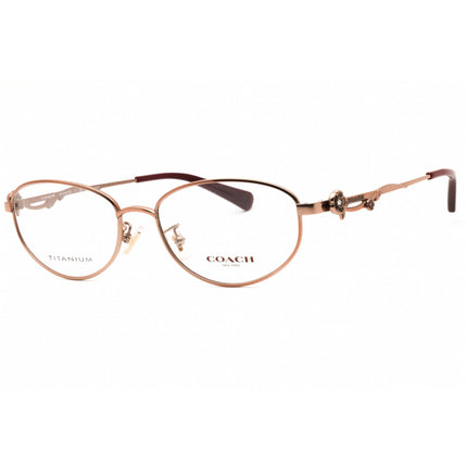 Coach Women's Eyeglasses - Shiny Rose Gold Titanium Oval Frame | 0HC5161TD 9331 ,