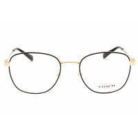 Coach Women's Eyeglasses - Shiny Light Gold/Black Metal Oval Frame | 0HC5163 9429 ,