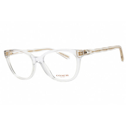 Coach Women's Eyeglasses - Crystal Plastic Rectangular Full Rim Frame | 0HC6186 5111 ,