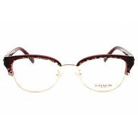 Coach Women's Eyeglasses - Red / Gold Metal Cat Eye Full Rim Frame | 0HC6195 5709 ,
