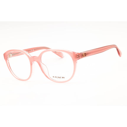 Coach Women's Eyeglasses - Milky Pink Plastic Round Full Rim Frame | 0HC6209U 5743 ,