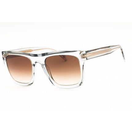 David Beckham Men's Sunglasses - Transparent Grey Frame | DB 7000/S FLAT 063M HA ,