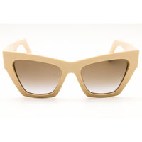 Etro Women's Sunglasses - Ivory Plastic Cat Eye Shape Full Rim Frame | 0050/S 0SZJ QR ,