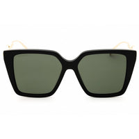 Gucci Women's Sunglasses - Black/Gold Acetate Rectangular Full Rim Frame | GG1967S 001 ,