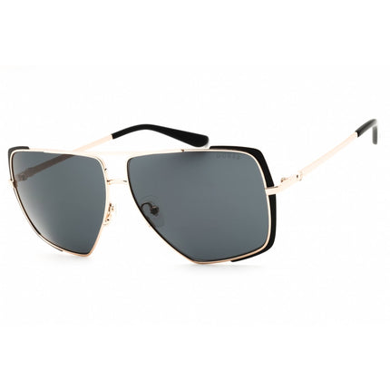 Guess Women's Sunglasses - Matte Black Metal Oversized Full Rim Frame | GU00220 02A ,