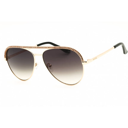 Guess Women's Sunglasses - Shiny Deep Gold Aviator Full Rim Frame | GU00271 32P ,