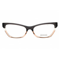 Guess Women's Eyeglasses - Grey Striped/Shiny Ivory Metal Cat Eye Frame | GU2979 020 ,