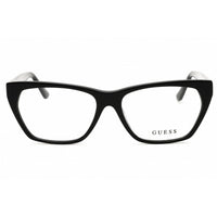 Guess Women's Eyeglasses - Shiny Black Acetate Cat Eye Full Rim Frame | GU50234 001 ,