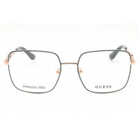Guess Women's Eyeglasses - Grey/Rose Gold Metal Rectangular Shape Frame | GU2953 020 ,