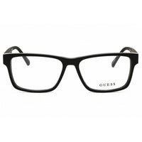 Guess Men's Eyeglasses - Shiny Black Rectangular Shape Full Rim Frame | GU50018 001 ,
