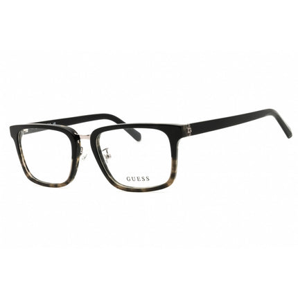 Guess Men's Eyeglasses - Black Acetate Rectangular Full Rim Frame | GU50088-D 005 ,
