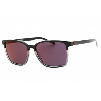 HUGO Men's Sunglasses - Black/Grey Plastic Rectangular Frame | HG 1128/S 008A AO ,