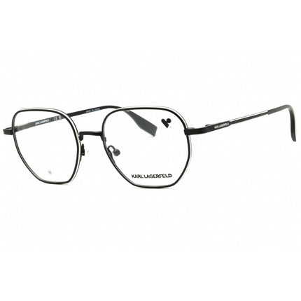 KARL LAGERFELD Unisex Eyeglasses - Matte Black Round Full Rim Frame | KL351 002 ,