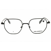 KARL LAGERFELD Unisex Eyeglasses - Matte Black Round Full Rim Frame | KL351 002 ,