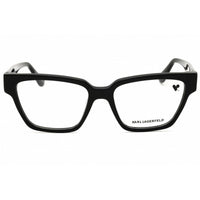 KARL LAGERFELD Women's Eyeglasses - Black Acetate Rectangular Frame | KL6112RN 001 ,