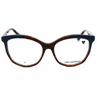 KARL LAGERFELD Women's Eyeglasses - Tortoise/Blue Acetate Round Frame | KL6154 236 ,