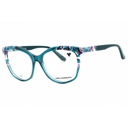KARL LAGERFELD Women's Eyeglasses - Blue/Marble Blue Acetate Frame | KL6154 434 ,