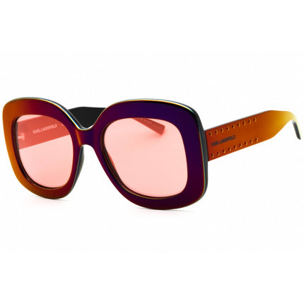 KARL LAGERFELD Women's Sunglasses - Wine/Violet Oversized Shape Frame | KL6165SN 602 ,