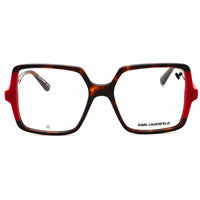 KARL LAGERFELD Women's Eyeglasses - Dark Tortoise/Red Acetate Frame | KL6169 255 ,