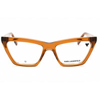 KARL LAGERFELD Women's Eyeglasses - Light Brown Cat Eye Full Rim Frame | KL6195 210 ,