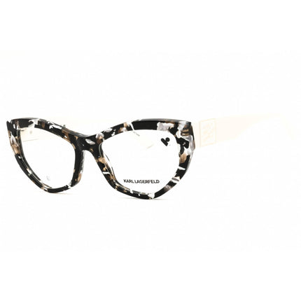 KARL LAGERFELD Women's Eyeglasses - Marble Black Acetate Full Rim Frame | KL6211 016 ,