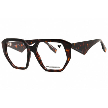 KARL LAGERFELD Women's Eyeglasses - Tortoise Injected Propionate Frame | KL6213 240 ,