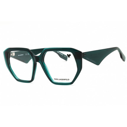 KARL LAGERFELD Women's Eyeglasses - Petrol Injected Propionate Oval Frame | KL6213 425 ,