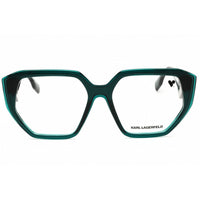 KARL LAGERFELD Women's Eyeglasses - Petrol Injected Propionate Oval Frame | KL6213 425 ,