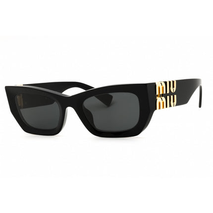 Miu Miu Women's Sunglasses - Black Acetate Cat Eye Full Rim Frame | 0MU 09WS 1AB5S0 ,