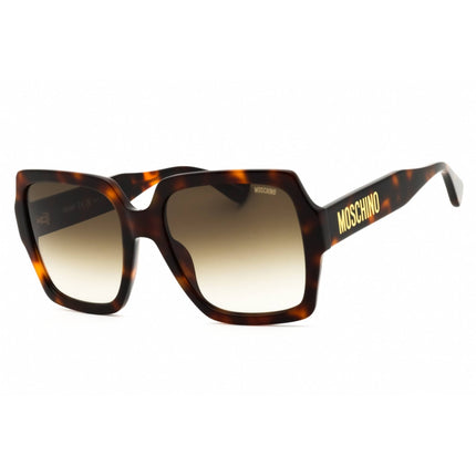 Moschino Women's Sunglasses - Havana Rectangular Full Rim Frame | MOS127/S 005L 9K ,
