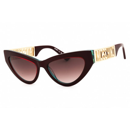 Moschino Women's Sunglasses - Metalized Burgundy Full Rim Frame | MOS170/S 0B17 HA ,