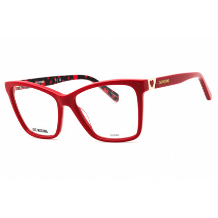 Moschino Love Women's Eyeglasses - Red Cat Eye Shape Full Rim Frame | MOL586 0C9A 00 ,
