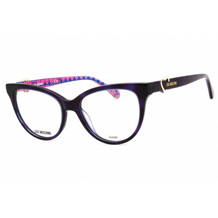 Moschino Love Women's Eyeglasses - Violet Havana Cat Eye Shape Frame | MOL609 0HKZ 00 ,