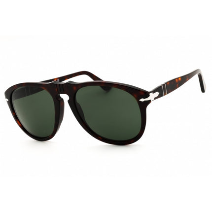 Persol Unisex Sunglasses - Havana Plastic Rectangular Full Rim Frame | PO0649 24/31 ,