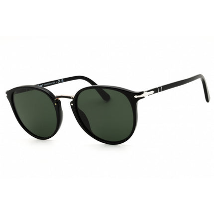 Persol Unisex Sunglasses - Black Acetate Round Shape Full Rim Frame | PO3210S 95/31 ,