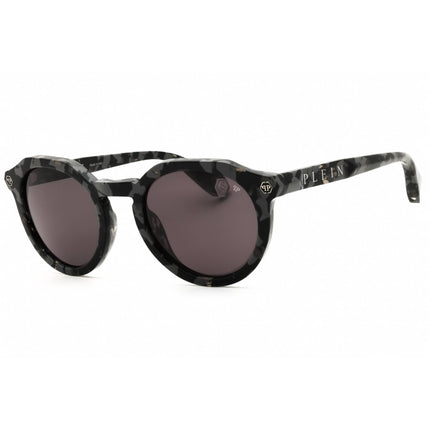Philipp Plein Unisex Sunglasses - Black/Grey Plastic Full Rim Frame | SPP002M 51721Y ,