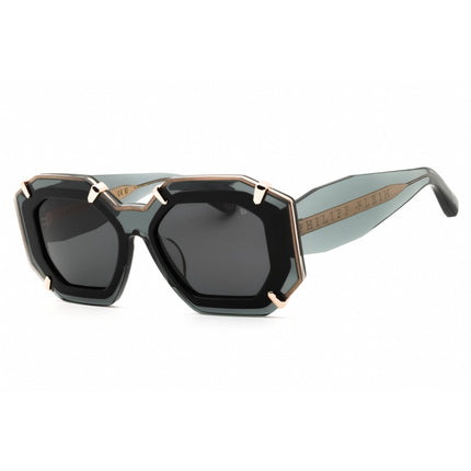Philipp Plein Women's Sunglasses - Shiny Transparent Grey Frame | SPP098V 0819 ,