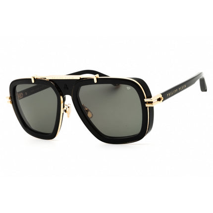 Philipp Plein Men's Sunglasses - Shiny Black Metal Full Rim Frame | SPP109V 700K ,