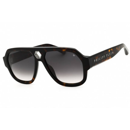 Philipp Plein Unisex Sunglasses - Shiny Havana Acetate Full Rim Frame | SPP143 0722 ,