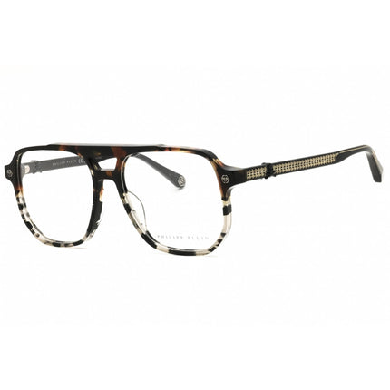 Philipp Plein Unisex Eyeglasses - Brown/Grey Havana Acetate Frame | VPP084V 5603KA ,