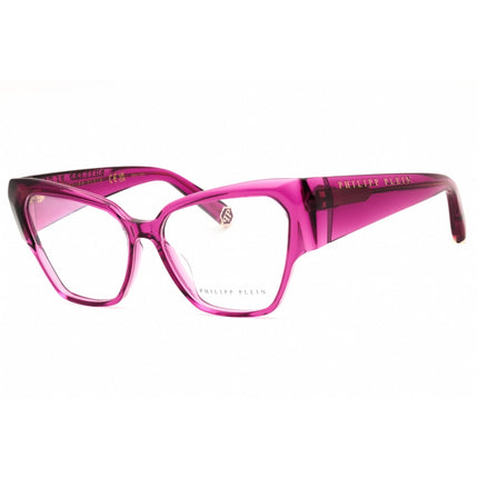 Philipp Plein Women's Eyeglasses - Shiny Transparent Cyclamen Frame | VPP100 5501F5 ,
